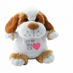 Peluche Chien à personnaliser avec photo ou texte