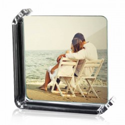 Glasrahmen mit Standfuss 12x12cm