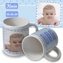 Tasse de baptême garcon